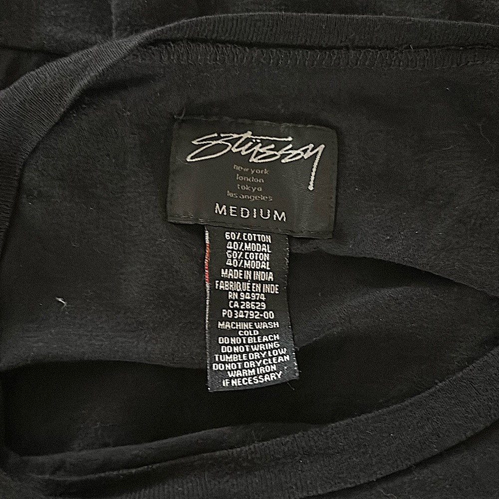 Stussy Vintage Black Long Sleeve Sweatshirt Top **Size M**🖤🖤 - Picture 4 of 7